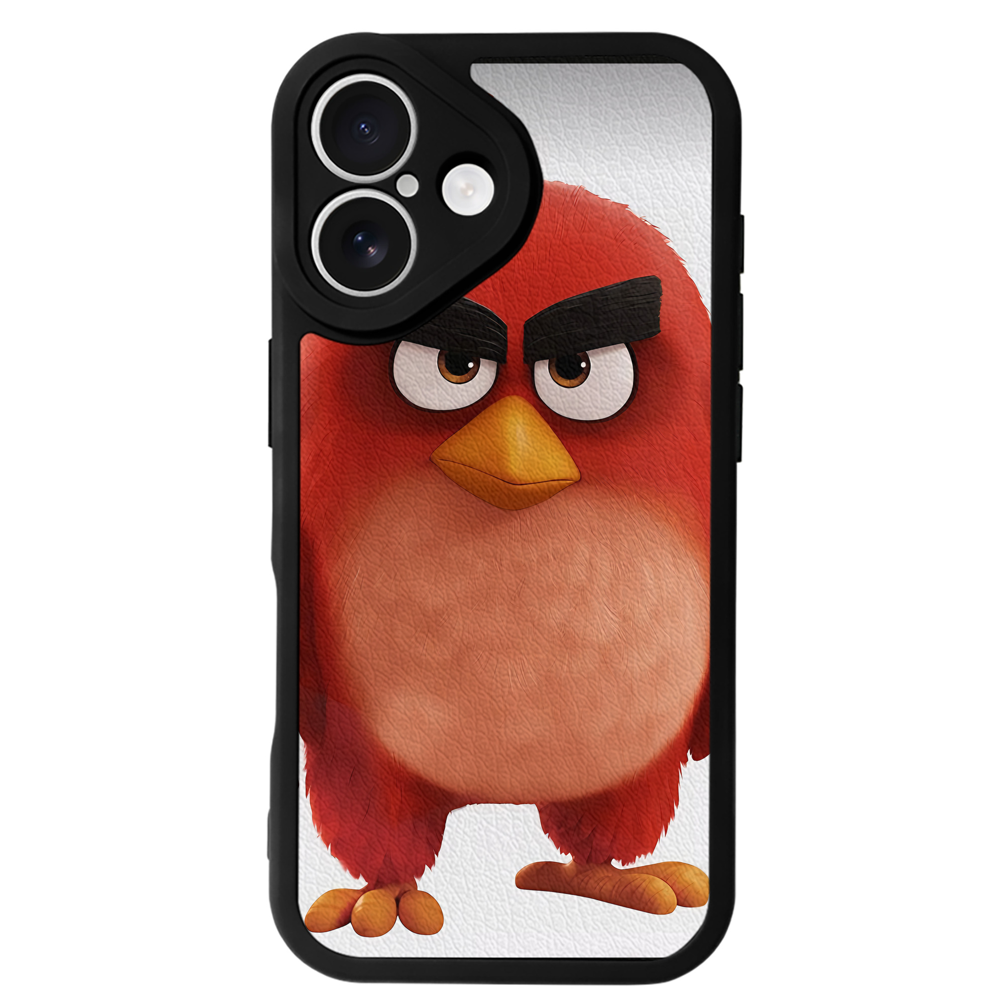 （画像用） Angry Birds アングリーバード 【iPhone 16シリーズ対応】シリコンスマホケース（レザー調） 材質：シリコン
